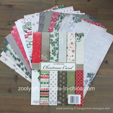 Christmas Carol A4 Paper Pad Collections de Noël Scrapbook Paper Pack